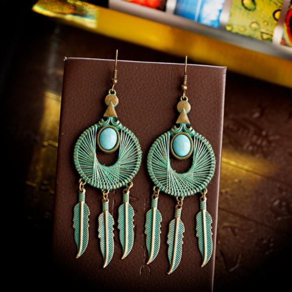 B2G1 Vintage Boho Dreamcatcher Dangle Earrings - Picture 6 of 9